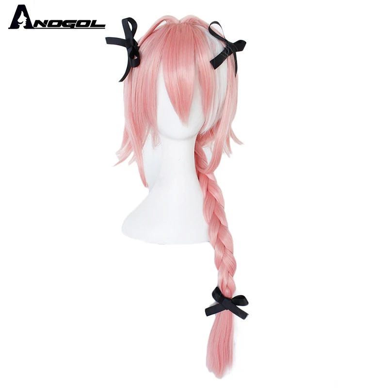 Аногол новая игра Fate Apocryph Astolfo Косплей парики розовые термостойкие синтетические