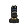 195 Black Achromatic Objective 4X 10X 20X 40X 60X 100X High Quality Microscope Objective Lens RMS 20.2mm Objective Parts 5
