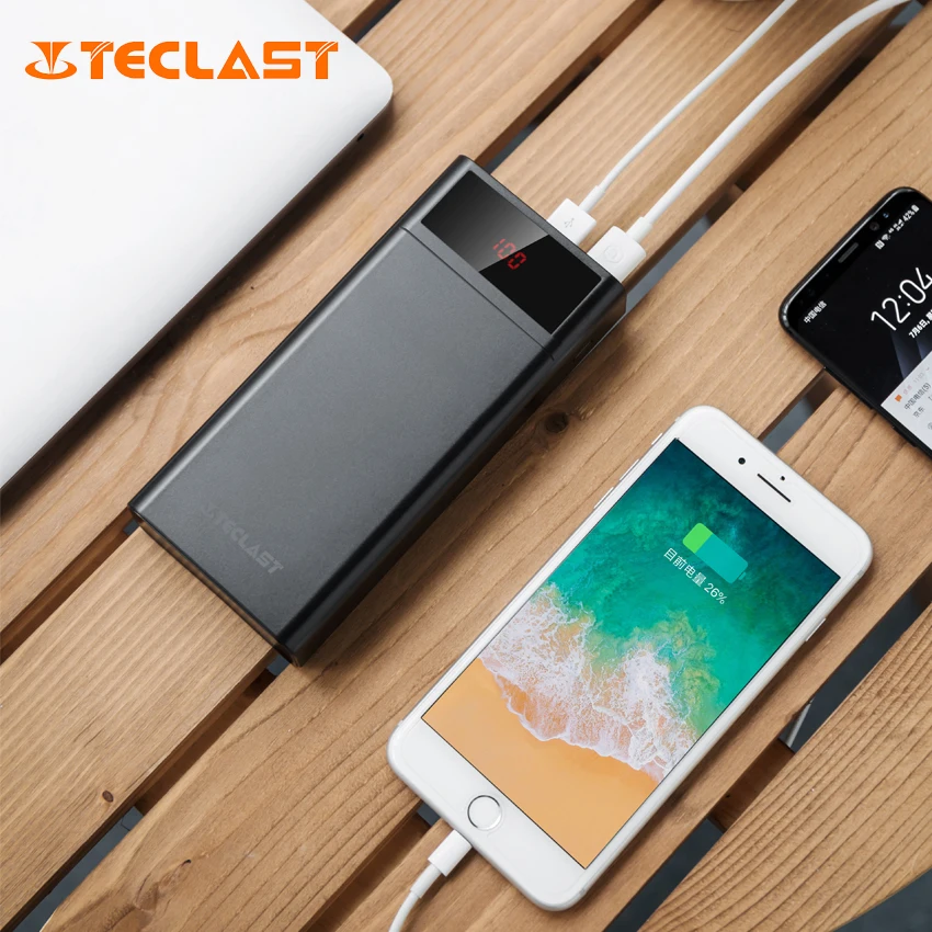 usb power bank TECLAST Power Bank 22.5W 30000mAh Portable Fast Charging Powerbank PD 18W Qucik Charge Poverbank for iPhone Huawei Xiaomi wireless battery pack