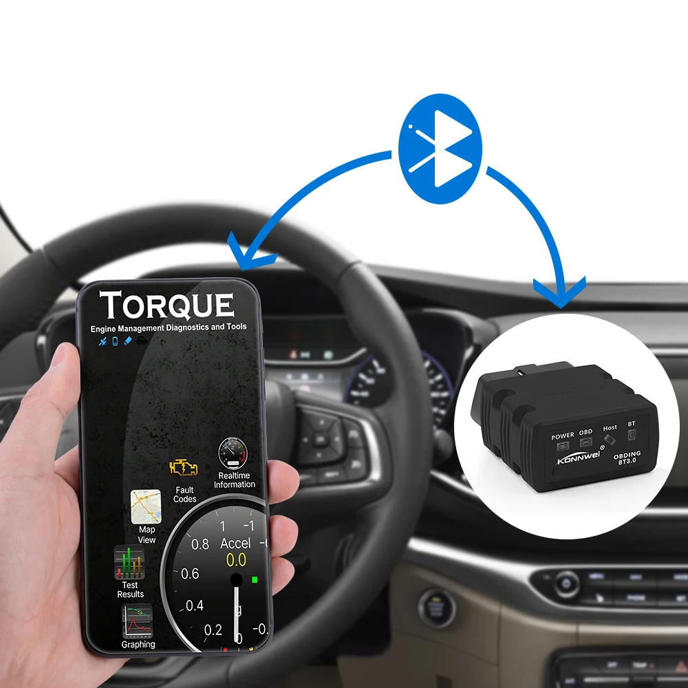 Автомобильный сканер, инструмент для чтения кодов KONNWEI KW902 ELM327 Wifi/bluetooth PIC18F25K80 OBD2, диагностический инструмент для iOS/Android, автоматическое сканирование OBD II