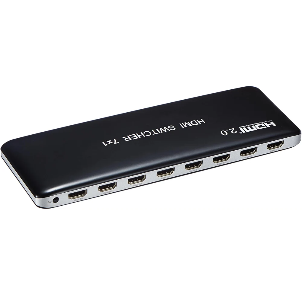 HDMI 2.0 7x1 Switch Switcher Audio Video Converter 7 in 1 out 3D 4K 60Hz for PS3 PS4 Computer PC DV