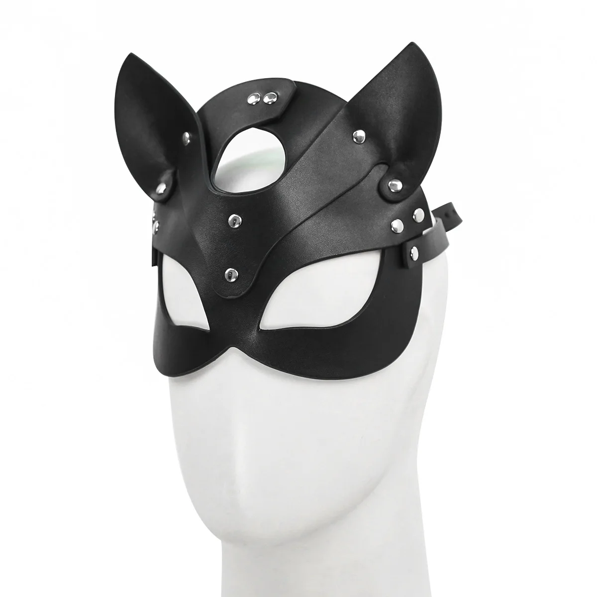 Demon Head Band Alternative Flirting Toy Passion for Mouth Couples Flirting Fun Head Band Eye Patch Mask