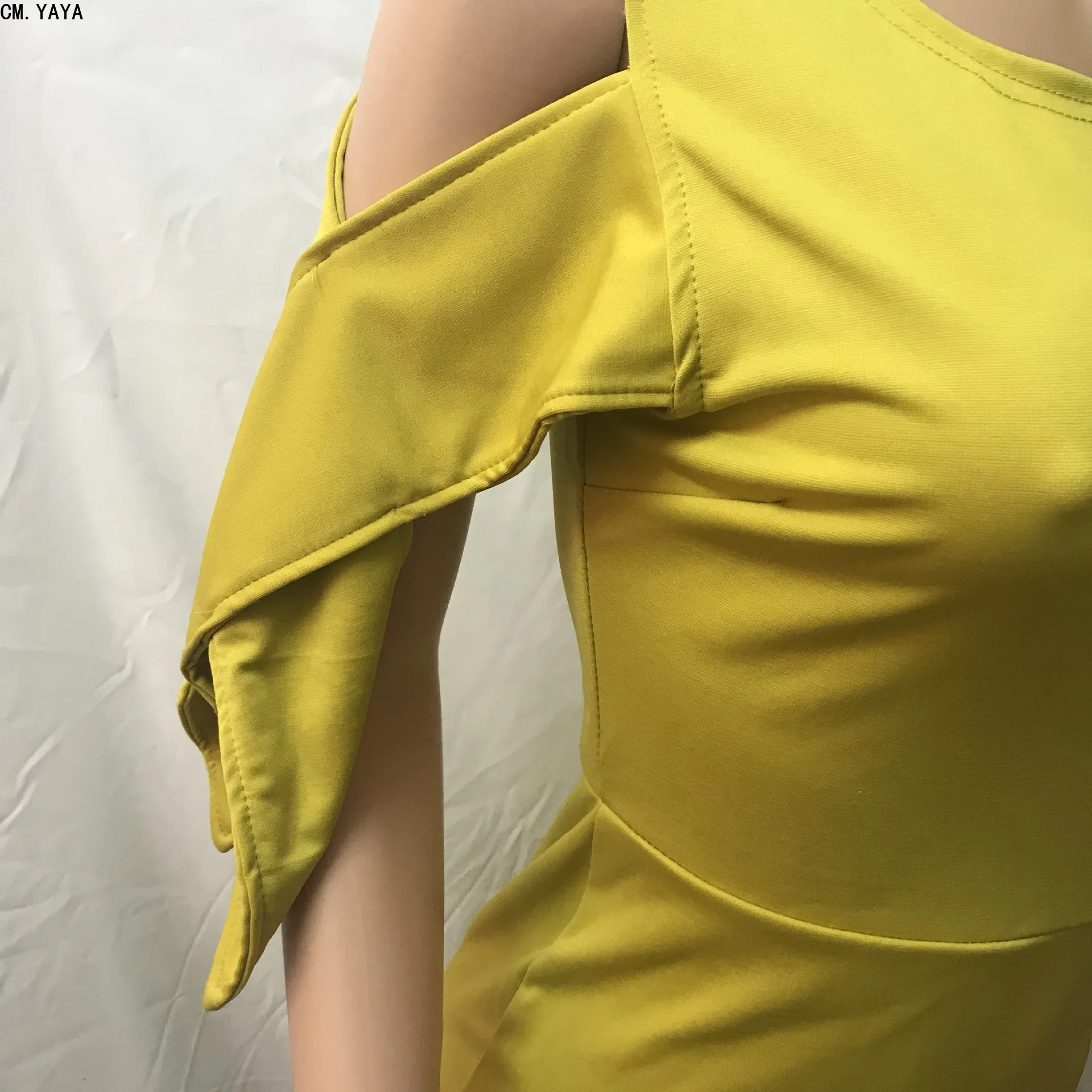 См. YAYA2019 Женское зимнее платье без рукавов, однотонное платье-рубашка, сексуальное платье в африканском стиле, модные облегающие платья до середины икры AH001