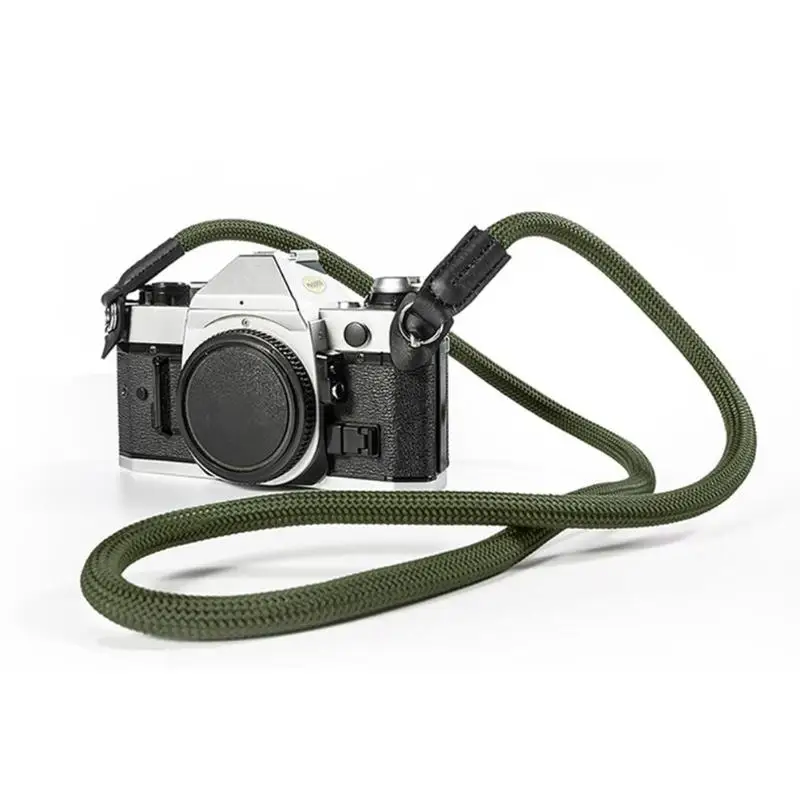 100 см нейлоновый веревочный плечевой ремень для камеры ручной окрашивания и шитья шелка гибкий шейный ремень для беззеркальной цифровой камеры