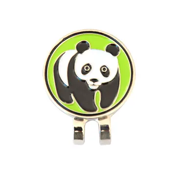 

Golf Hat Clip C247 Panda Decoration Outdoor Black White Alloy Sports Golf Cap Clip Golf Ball Marker Portable Golfer Kit Durable