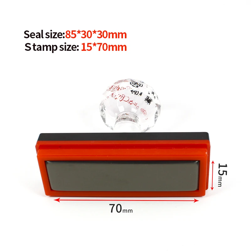 15*70mm Professional Rectangular Photosensitive Stamp,Personal Seal,Wedding Stamp