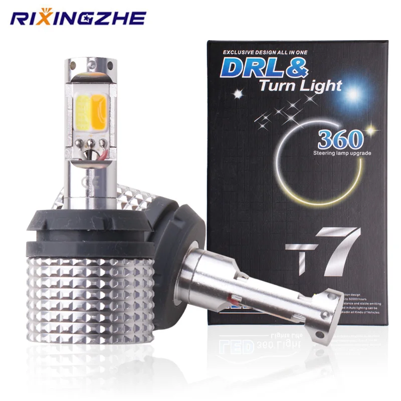 

DRL CANBUS P21W PY21W W21W P27W 3156 BAU15S BA15S 7440 1156 COB LEDDRL Running lights&Turn Signal Light Dual Mode External Light