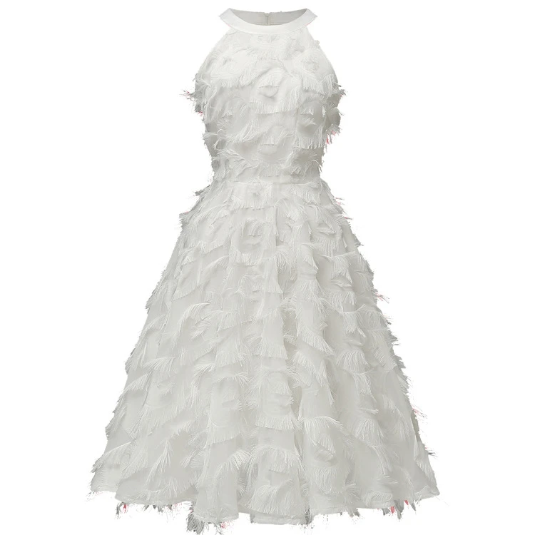 Pink Ruffles Halter Cocktail Dresses Robe semi formal Navy Blue Elegant party Short Vestidos Homecoming Dress - Цвет: Ivory