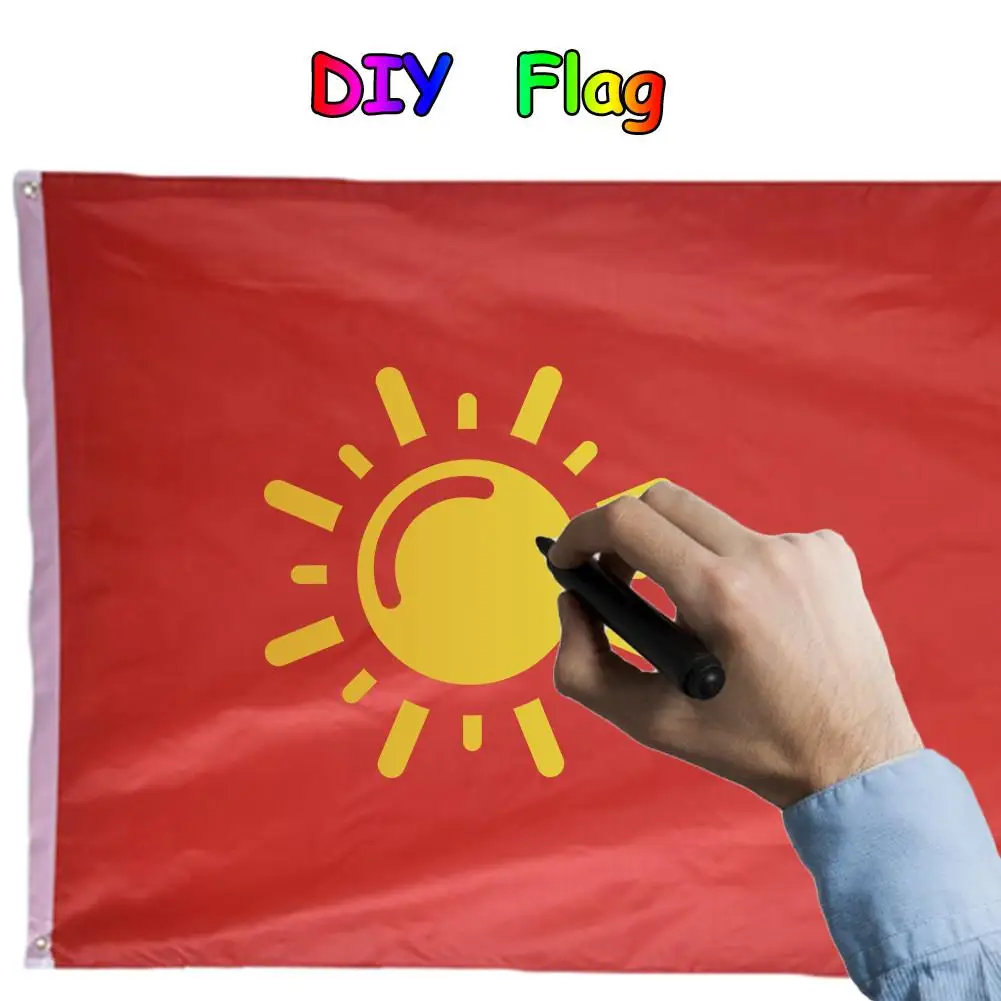 DIY чистый цвет Баннер полиэстер самодельный флаг с двумя латунные кольца ярких цветов декоративные баннеры 90x150 см