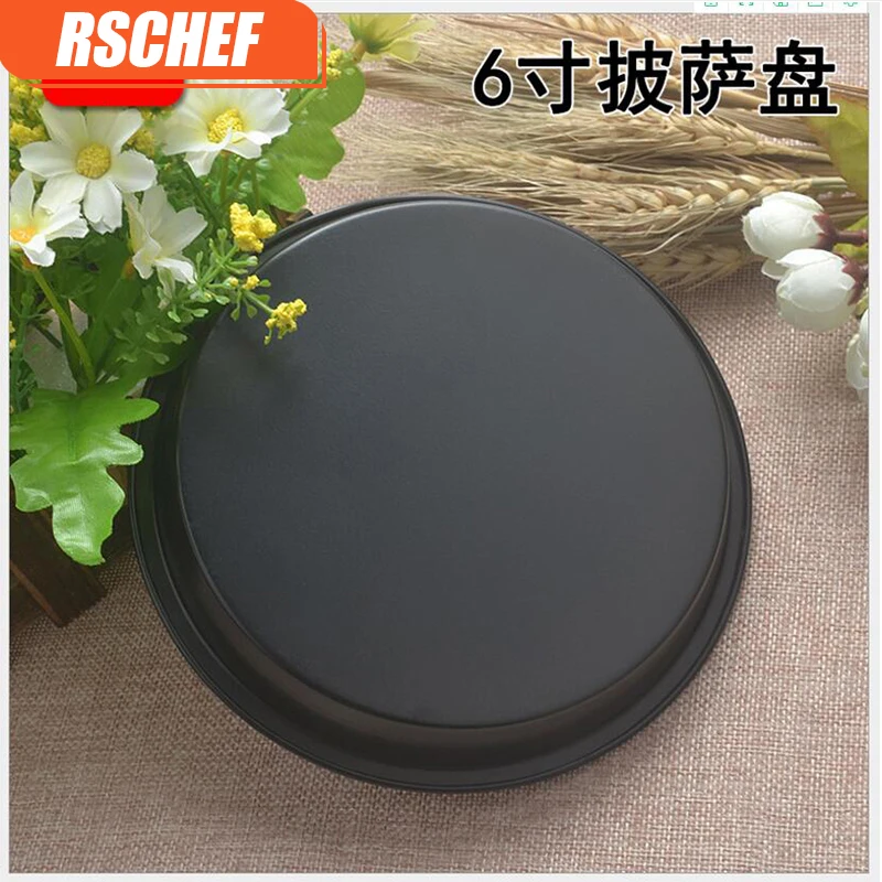 Антипригарный пицца Камней 6 дюймов с антипригарным покрытием углерода Сталь