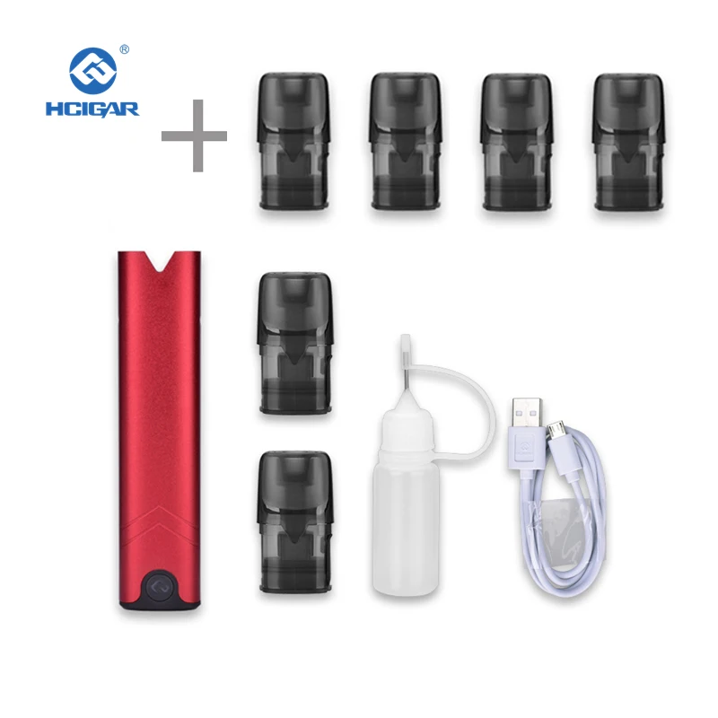 Red and 4 pods HCIGAR AKSO OS Pod Комплект 1,4 мл многоразового бака мини pod vape ручка MTL стартовый комплект Электронная сигарета с воздушным приводом pod система - Цвет: Red and 4 pods