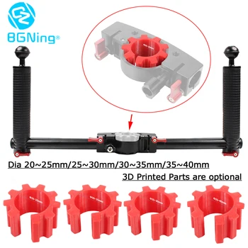 

Dual Handheld Grip Gimbal Extended Bracket Camera Stabilizers Metal + 3D Print for Zhiyun For DJI For FY Gimbals 45mm Handle