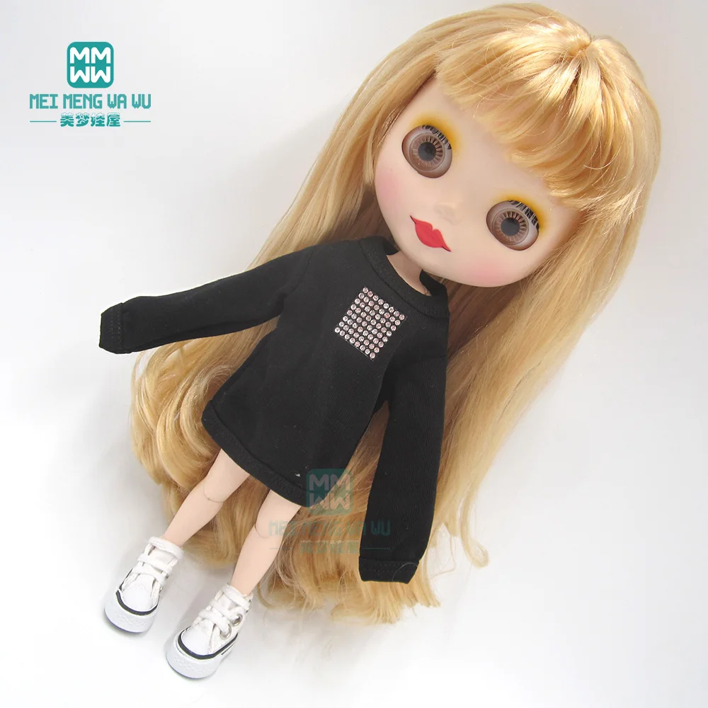 Одежда для куклы подходит 1/6 28-30 см blyth Azone OB23 OB24 модная Толстовка розовый, черный, белый, коричневый