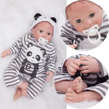 

Realistic Bebe Reborn Baby Doll 22'' Handmade Alive Soft Vinyl Nursery Toy Gift Reborn Dolls Baby