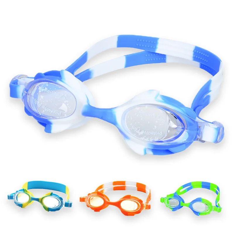 [Очки в штучной упаковке] детские плавательные очки профессиональные детские Простые Стеклянные водонепроницаемые противотуманные прозрачные маски для дайвинга AK