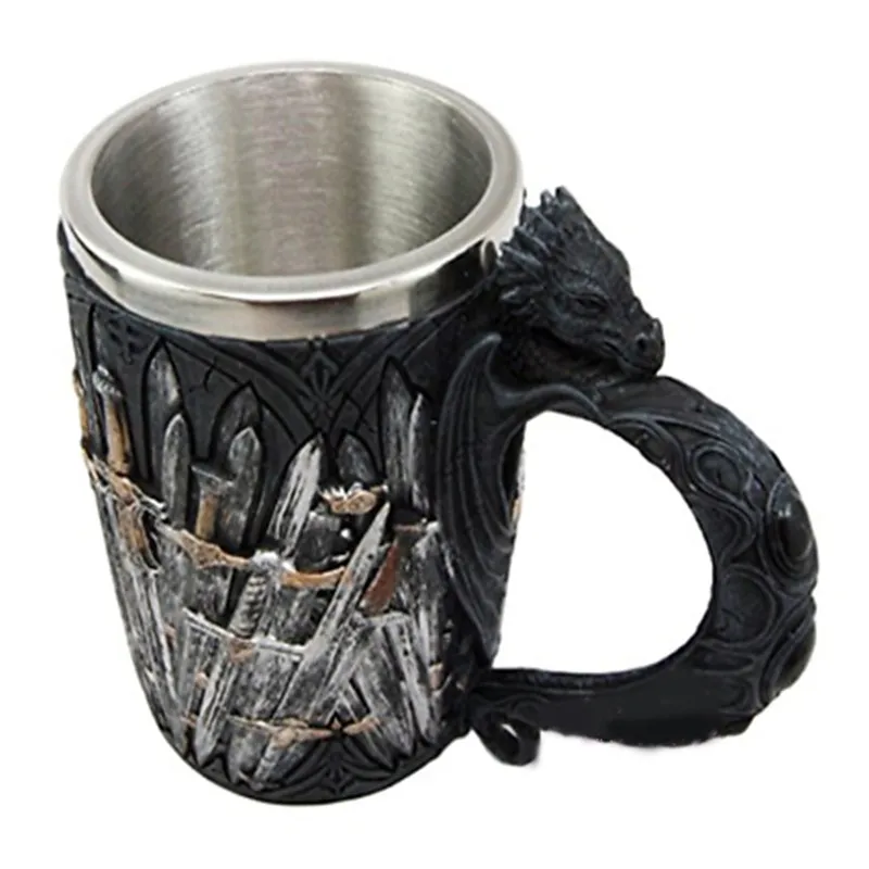 Игра престолов кружка железный меч из нержавеющей стали смолы 3D кружка для пива, кофе чашка для напитков рождественские подарки