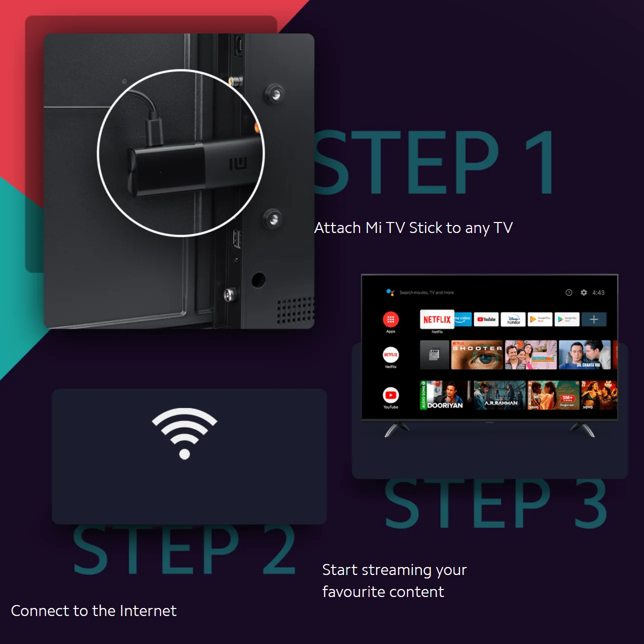 Compuvip » Xiaomi Mi TV Stick FULL HD 8GB sin Fuente android 9.0 Hdmi