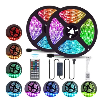 

Romantic Holiday Lights Outdoor Lighting 10m LED RGB String Lamp Bluetooth Remote Control TV Background Ribbon Tape Light