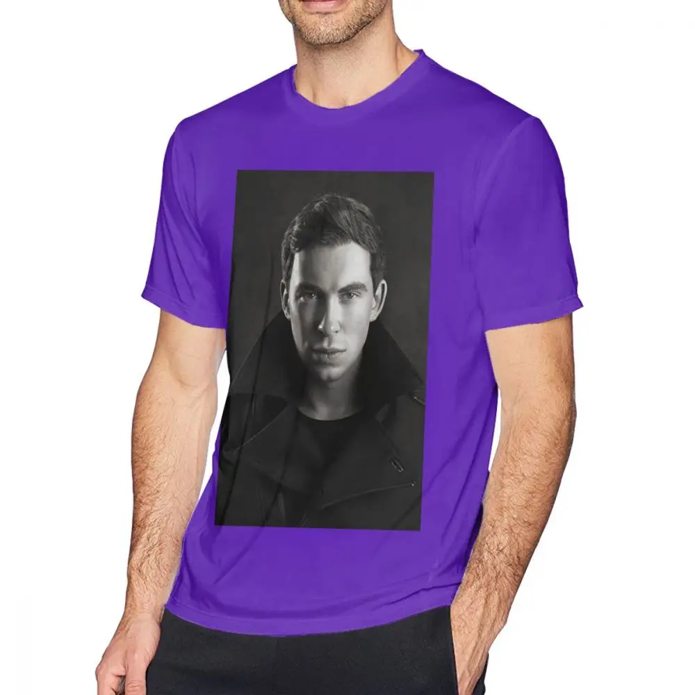 Hardwell футболка Hardwell DJ электронная музыка футболка мужская летняя футболка Забавный принт короткий рукав хлопок плюс размер футболка - Цвет: Purple