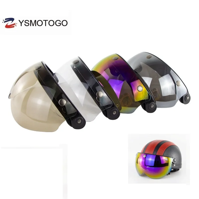 Универсальный ветрозащитный 3 защелкивающийся козырек для мотоциклетного шлема