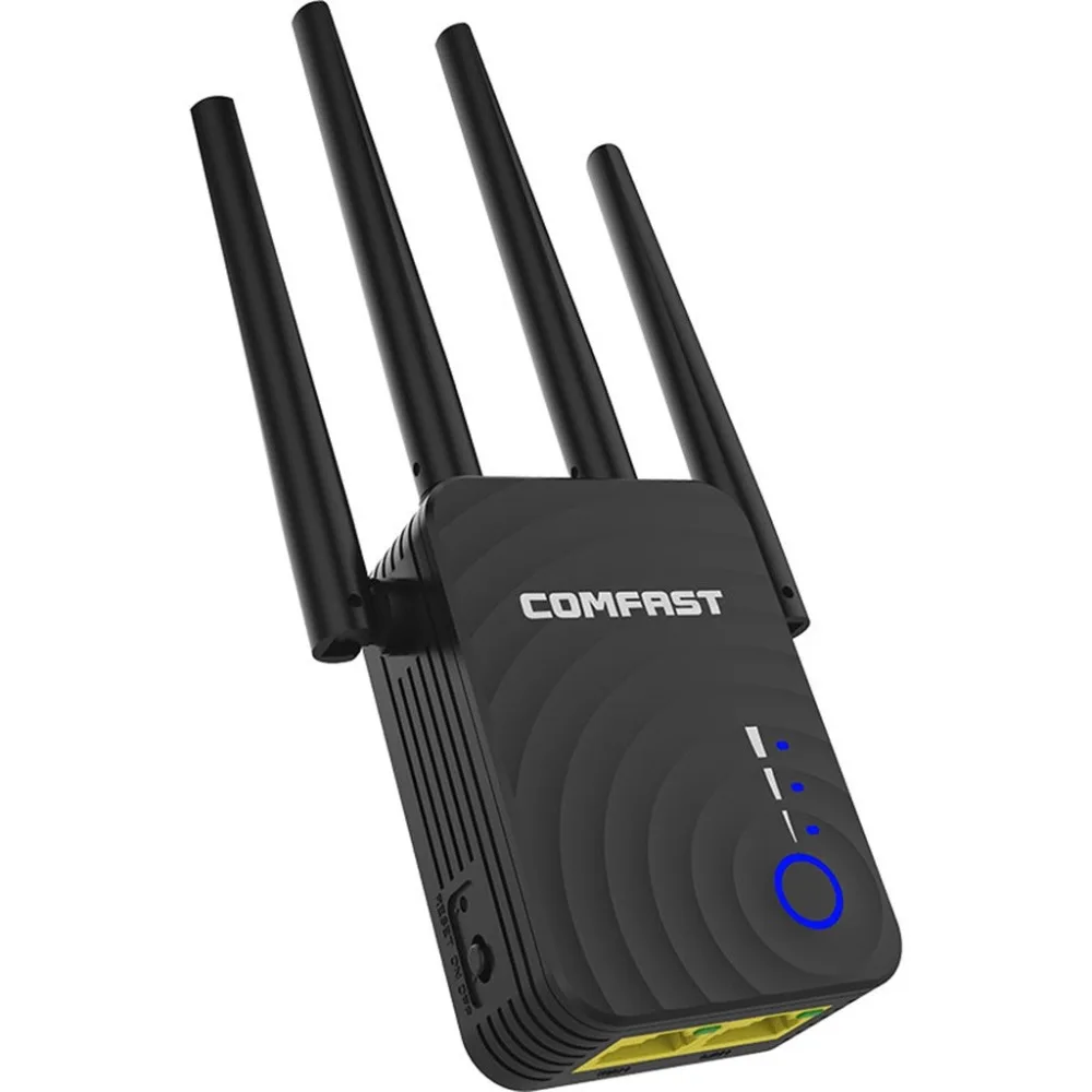 COMFAST двухдиапазонный 1200 Мбит/с WiFi ретранслятор Беспроводной усилитель широкого диапазона сети 4x2 Высокопроизводительные антенны 0926