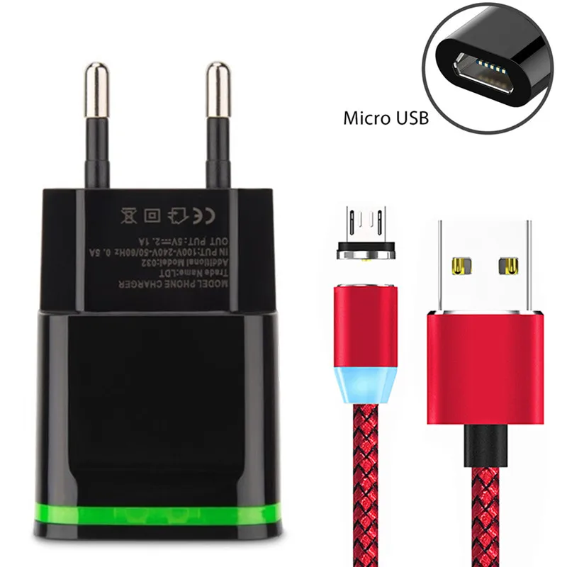 1 м Micro USB кабель 360 градусов Круглый Магнитный адаптер для зарядного устройства для huawei Honor 20i 9 Lite mate 10 Lite 8 8A 8S магнитный кабель
