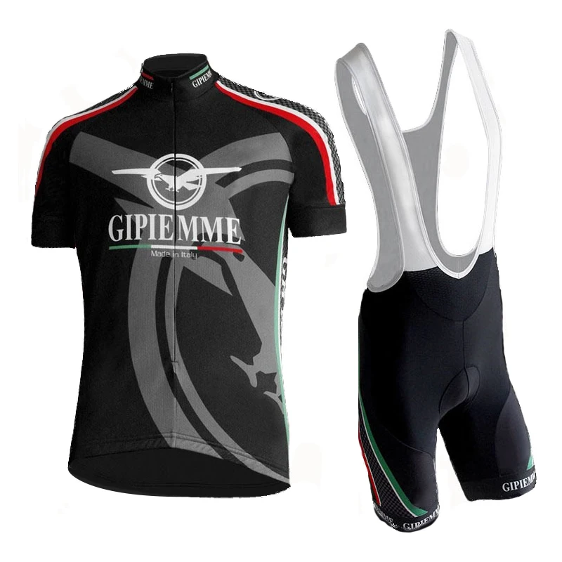 Классический винтажный комплект для велоспорта мужской черный костюм из Джерси