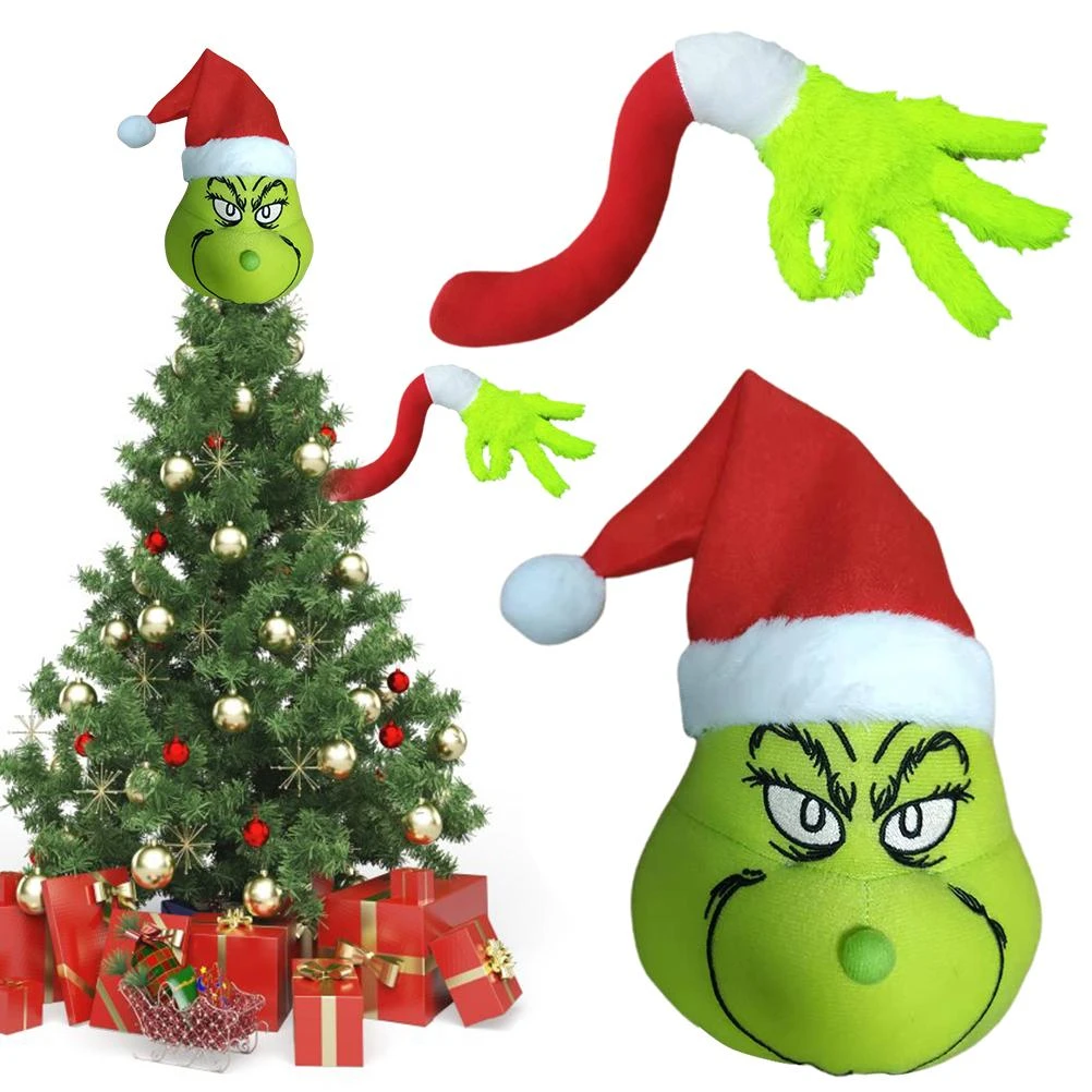 Monstro do cabelo verde decorações da árvore de natal ornamento da árvore  de natal adorável brinquedo de pelúcia|Enfeite p/ árvore| - AliExpress