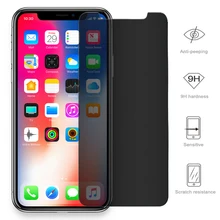 Частный протектор экрана для iPhone 11 Pro XS MAX XR 5s SE антишпионское закаленное стекло для iPhone 6 6s 7 8 Plus X тонированное стекло