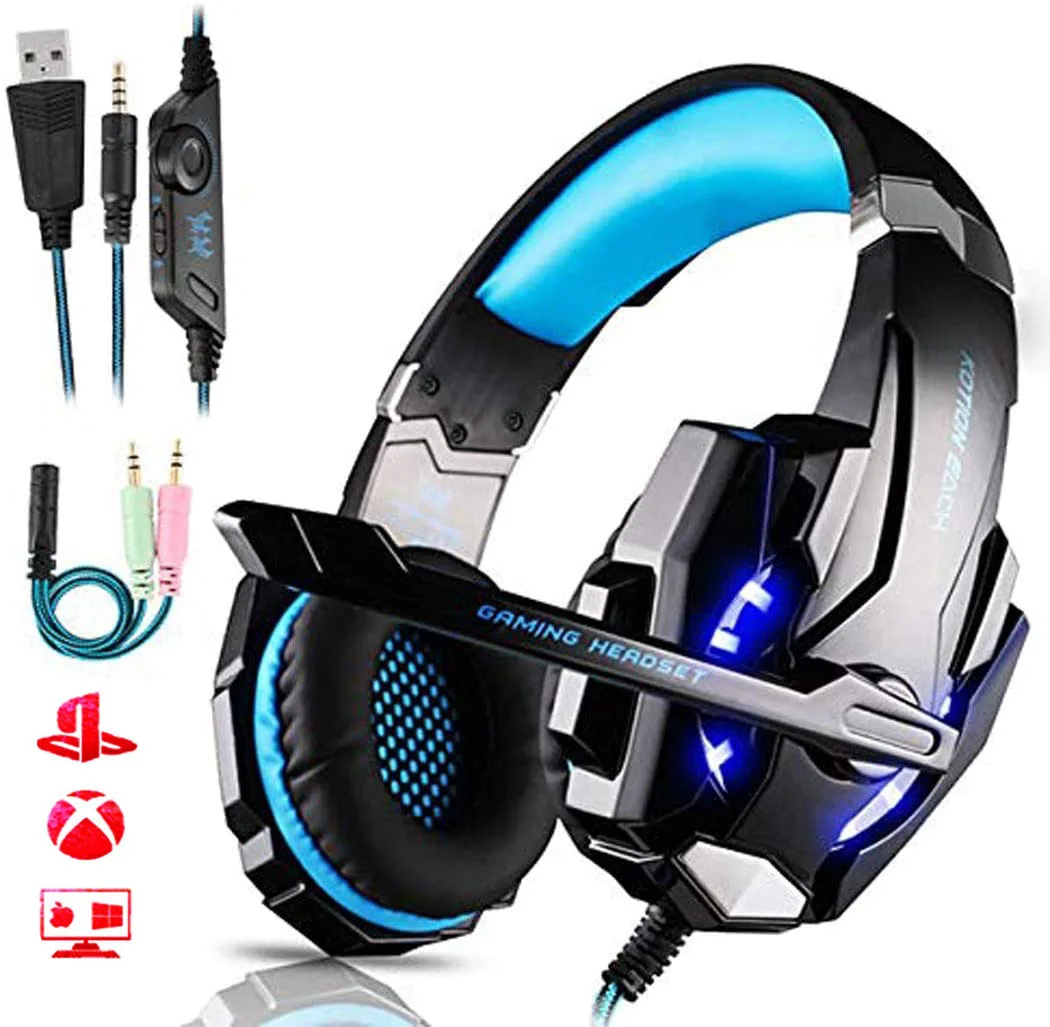 Игровая Проводная стереогарнитура Gmer с микрофоном для видеоигр PS4 PS5 PC Xbox1