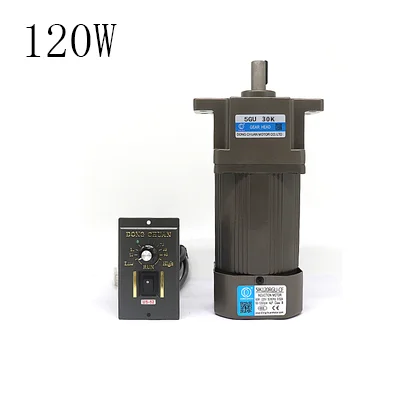 Ear type 120W AC220V AC gear reduction asynchronous motor, forward and reverse, speed regulating motor + speed regulator