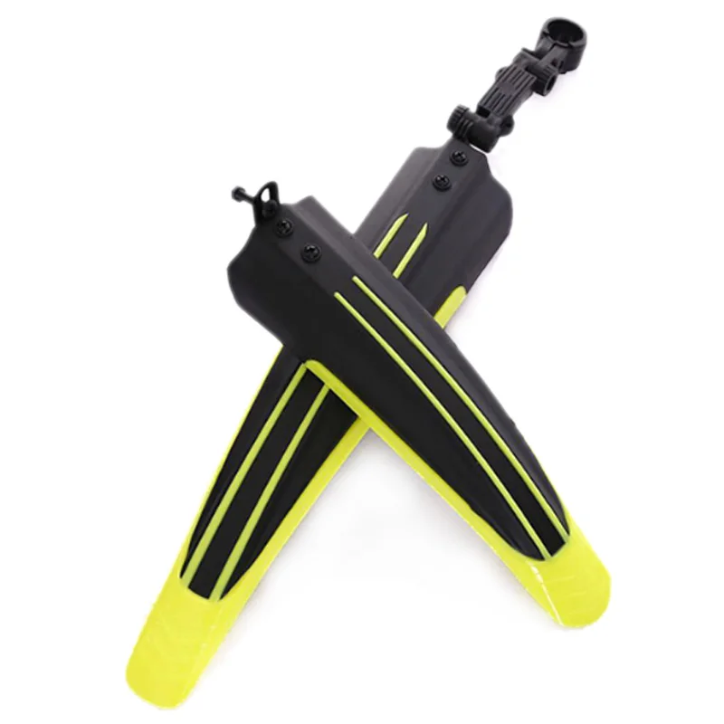 

2Pcs Mountain Bike Mudguard Front Rear Bike Tool Cycling Bicycle Fenders Mud Guard Accessories Yellow
