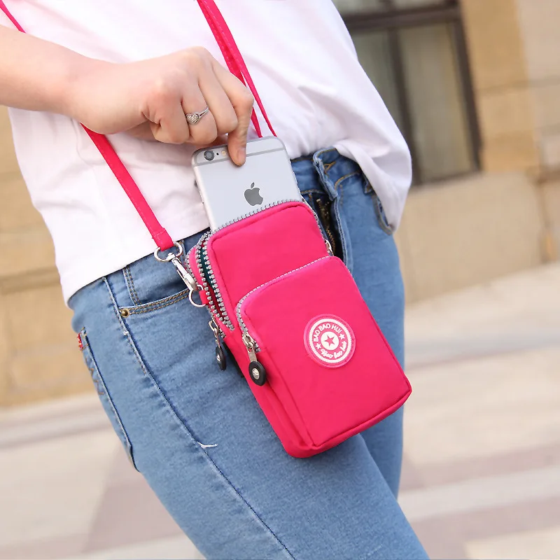 

Universal Phone Bag Pouch For Women Men Man Coin Purse Cross Shoulder Bag Girls Cute Wrist Wags Mini Mobile Pouch Casual Handbag
