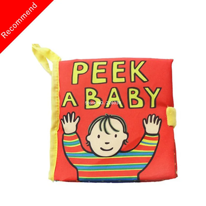 SZ04 Peek A Baby Детские игрушки, детские книги для раннего развития, тканевые книги для детей, Обучающие Развивающие книги, хвосты животных, динозавры SZ04 - Цвет: SZ04 Peek A Baby