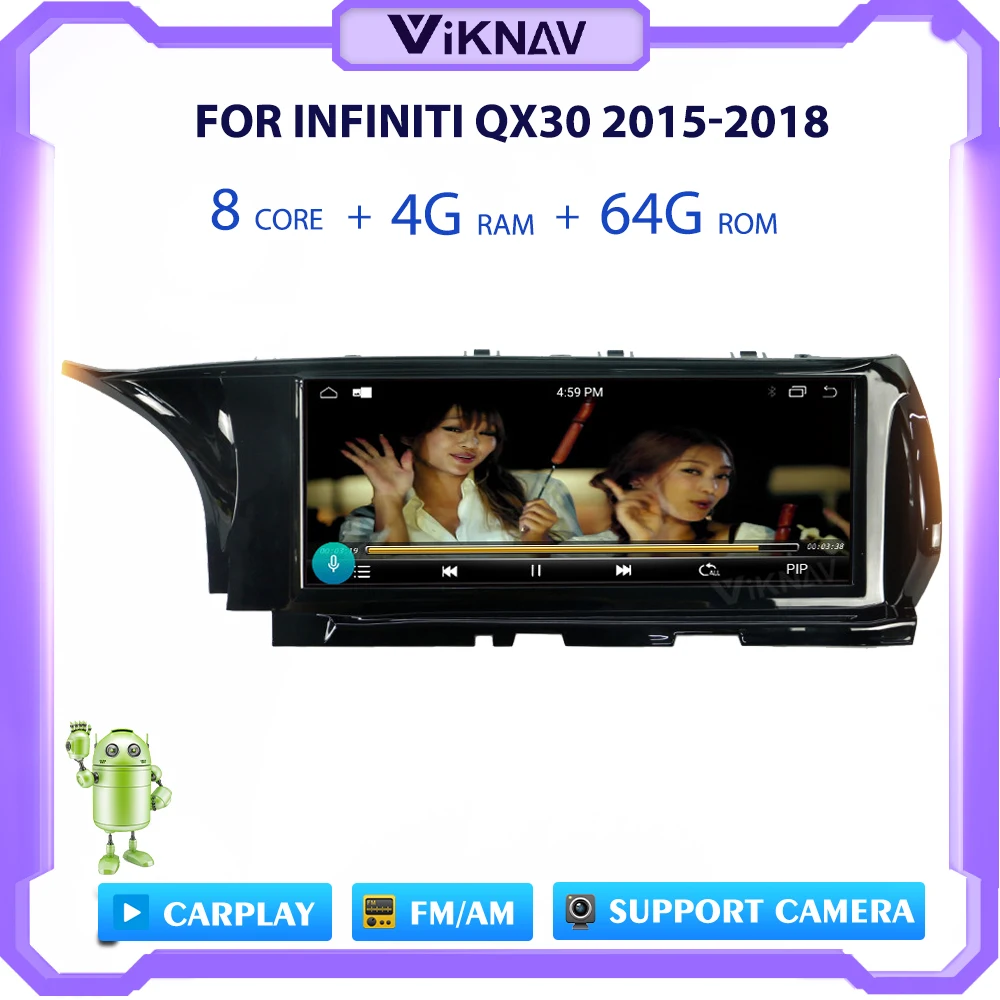 Автомобильный GPS-навигатор для Infiniti QX30 2015-2018 серии CCC Авторадио мультимедийный