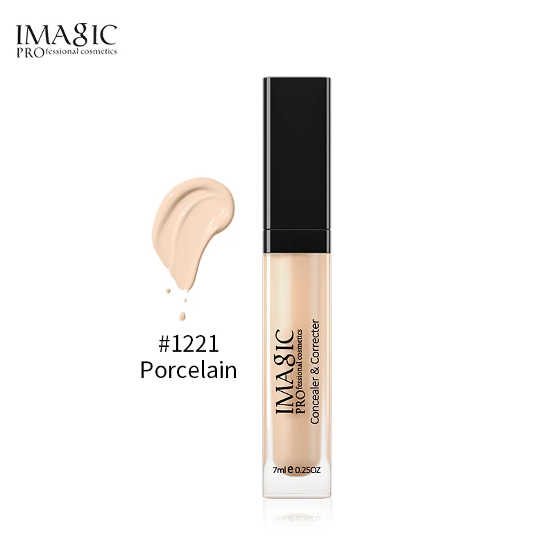 IMAGIC Liquid Cosmetics Concealer Face Concealer Makeup Concealer Base Cream Primer Pores Dark Circles Pore Acne Full Cover - Цвет: Porcelain