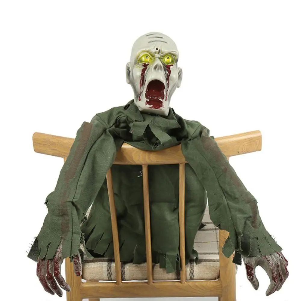 

Halloween Party Decorations Electric Eye Glow Crawling Ghost Haunted House Horror Layout Crawling Ghosts Voice Control Toy