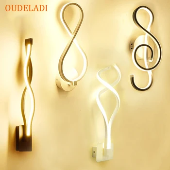 

Led Bedroom Bedside Wall lamp Creative Simple Modern Lamp Art Wall lamp Acrylic Corridor Staircase Lights