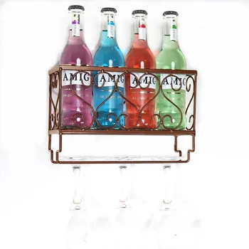 

Household Wall Hanging Wine Rack Rack Wall Upside Down Goblet Rack Hanging Wine Rack Creative Wine Rack Decoration Wine Holder