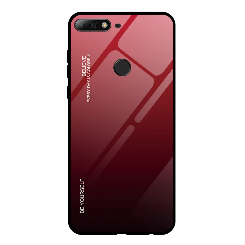 05 Чехол для телефона GerTong для huawei 7C Pro Global Gradient из закаленного стекла, чехлы для ПК для Honor 7A Pro aum-l29 DUA-L22 Coque Fundas - Цвет: 05
