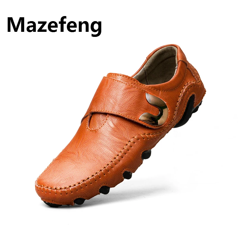 

Summer Men Casual Shoes Breathable Genuine Leather Shoes Men Loafers Soft Moccasins Flats Driving Shoes Luxury High Quality