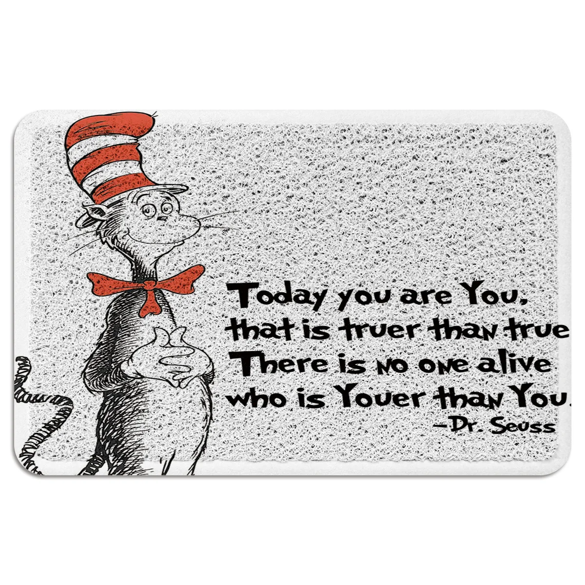 Sox Cat в высокой шляпе ручной рисунок Dr. Seuss дверной коврик открытый провод петля подножки Прихожая кухня ванна коврик входная дверь коврик