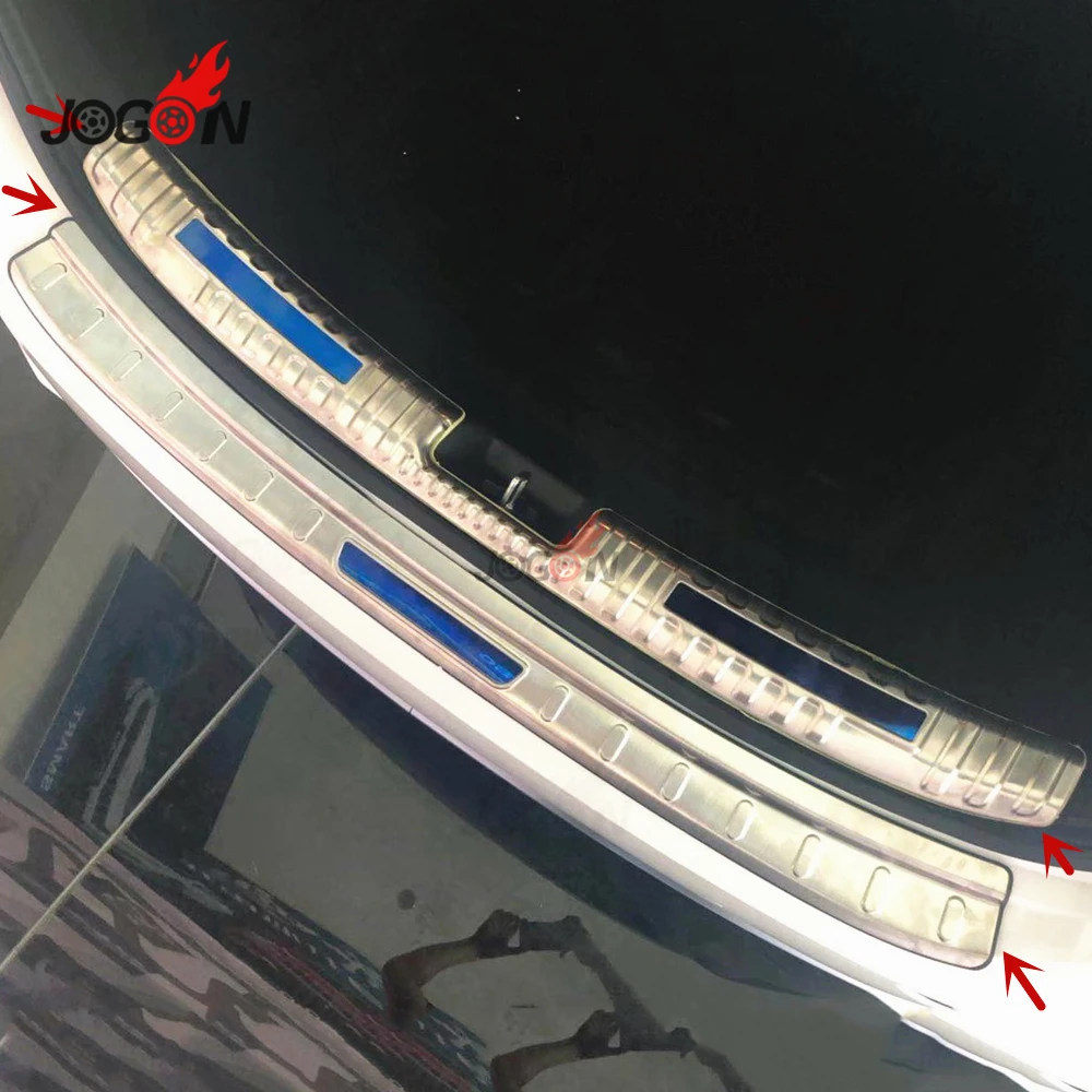

Car Interior Exterior Rear Door Sill Protector Trim For Kia K3 Forte 2019 2020 Trunk Bumper Plate Cover Stainless Steel