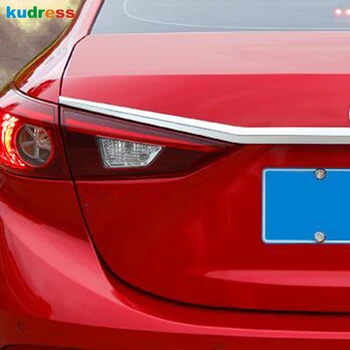 

For Mazda 3 M3 Axela 2018 2019 Sedan Chrome Rear Trunk Lid Cover Tailgate Door Handle Trim Garnish Molding Strip