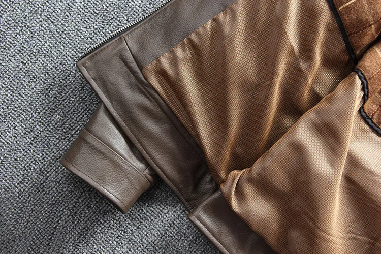 Черная мужская куртка из натуральной телячьей кожи размера плюс XXXL Homme Толстая воловья кожа зимняя русская приталенная мужская повседневная кожаная куртка