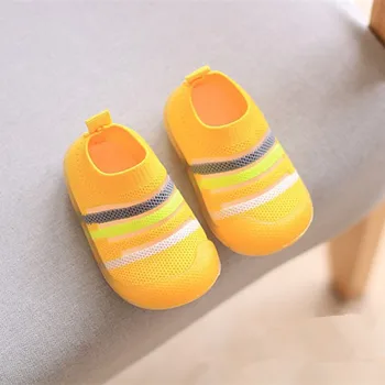 

Summer New Baby Casual Shoes Easy Slip One Baby Boys Loafers Soft Sole Infant First Walkers Toddler Girls Sneakers