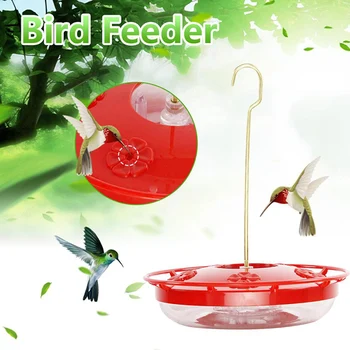 

Bird Water Feeder Hanging Hummingbird Feeder with 4 Feeding Ports easy filling cleaning outdoor garden automatic bird