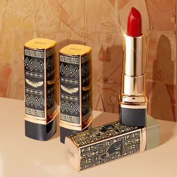 

lipstick New Egypt Collections 6 Colors Long Lasting Waterproof Nutritious Lipstick Moisture Velvet Matt Nude Fashion Lip Gloss