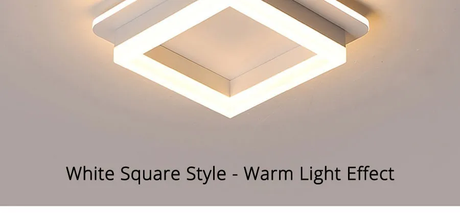 Светодиодный светильник-люстра для коридора, поверхностного монтажа, акриловый потолочный задний светильник, 20 Вт, современный светильник Lampadario AC85-260V