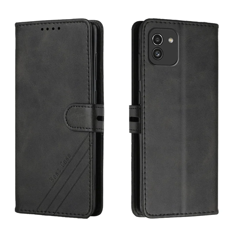 For Samsung Galaxy A03 Case Leather Flip Case on For Funda Samsung A03 Phone Case GalaxyA03 A 03S A03 Core Magnetic Wallet Cover 2